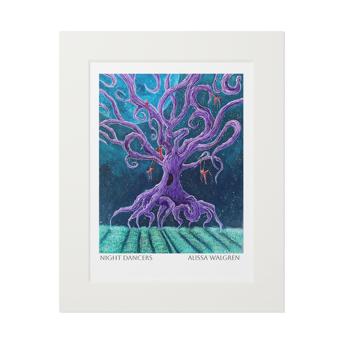 Night Dancers Art Print with Passepartout Frame — Alissa Walgren Fine Art