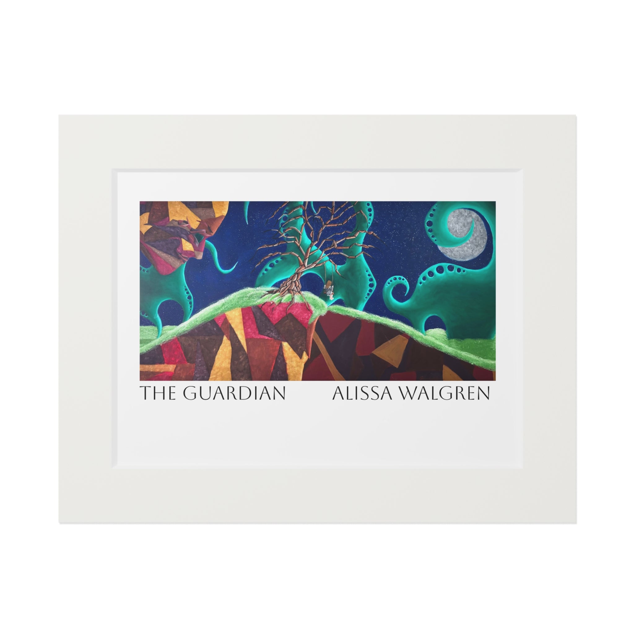 The Guardian Fine Art Print (Passepartout Paper Frame)