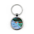 Night Bringer Round Stainless Steel Keychain
