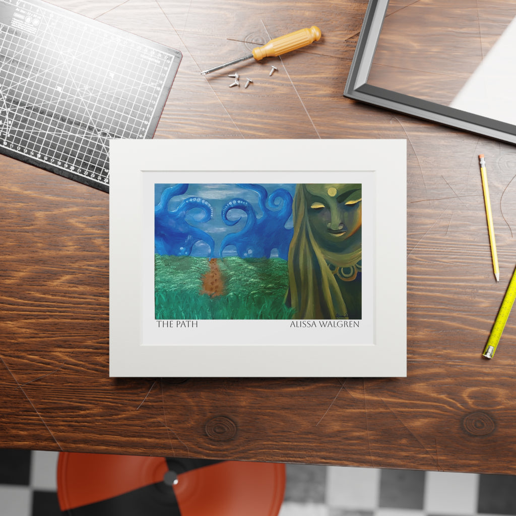 The Path Art Print with Passepartout Frame — Alissa Walgren Fine Art