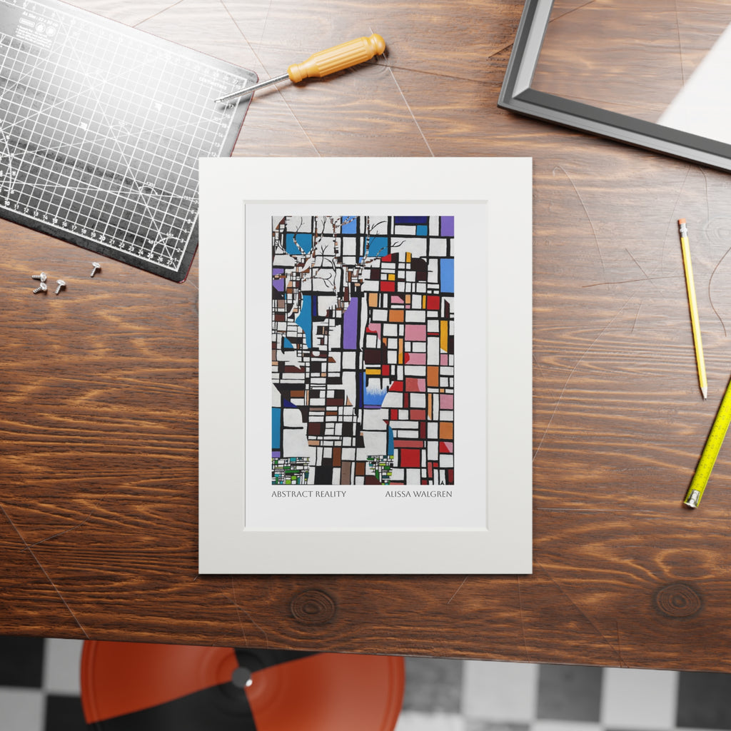 Abstract Reality Art Print with Passepartout Frame — Alissa Walgren Fine Art