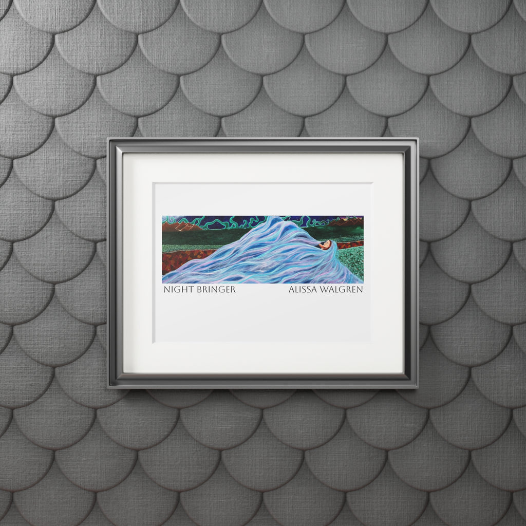 Night Bringer Art Print with Passepartout Frame — Alissa Walgren Fine Art
