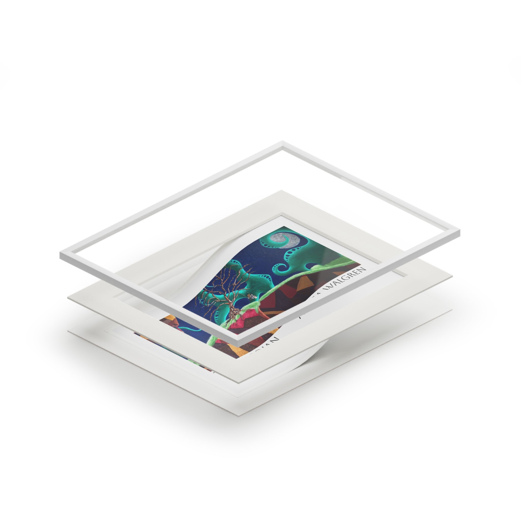 The Guardian Fine Art Print (Passepartout Paper Frame)