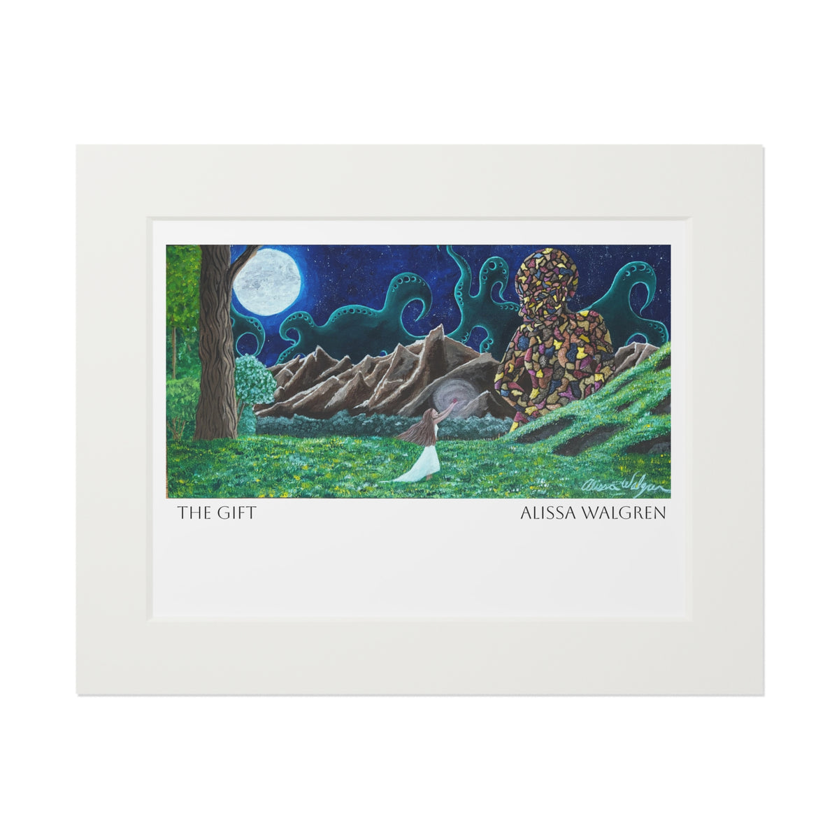 The Gift Fine Art Print — Passepartout Paper Frame