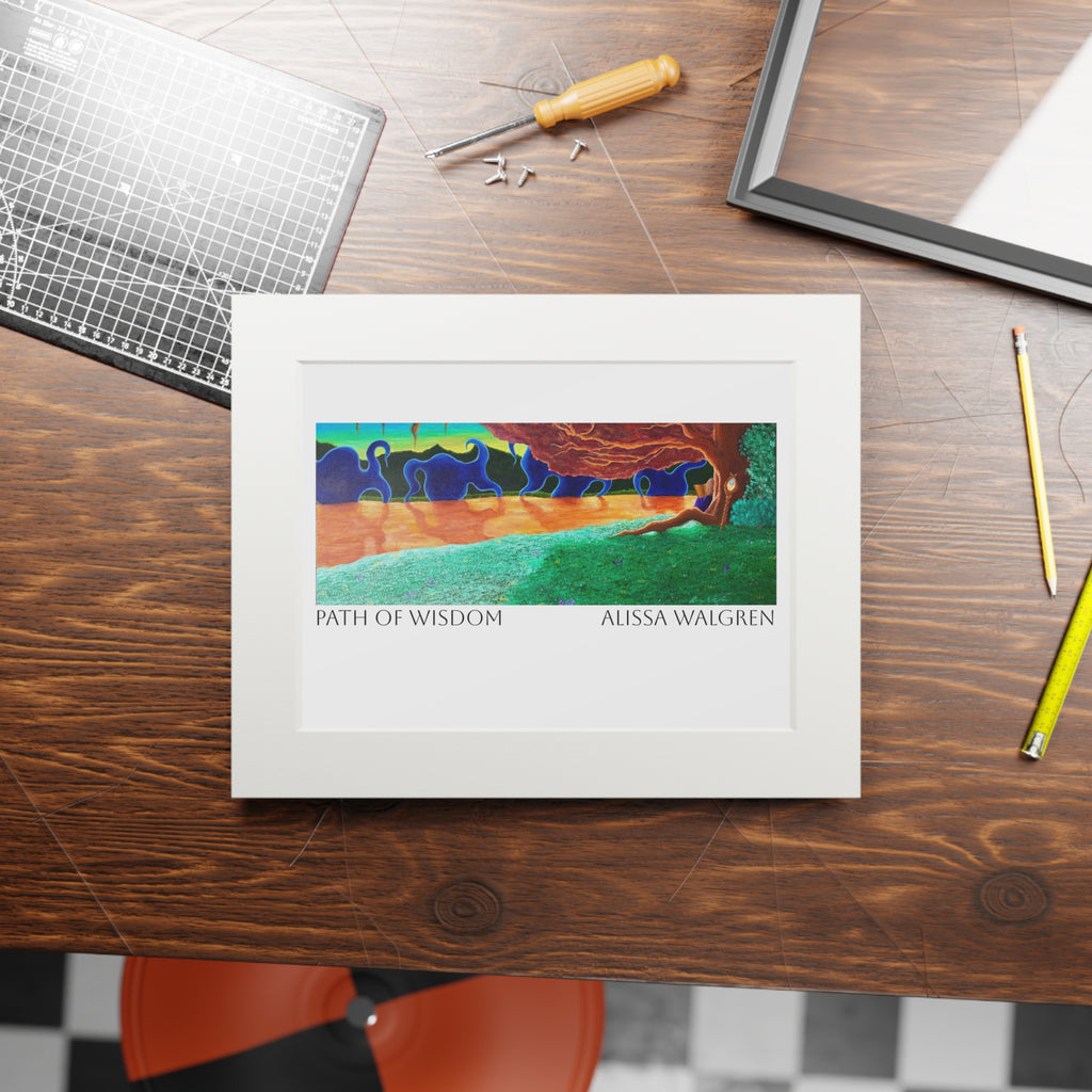 Path of Wisdom Art Print with Passepartout Frame — Alissa Walgren Fine Art