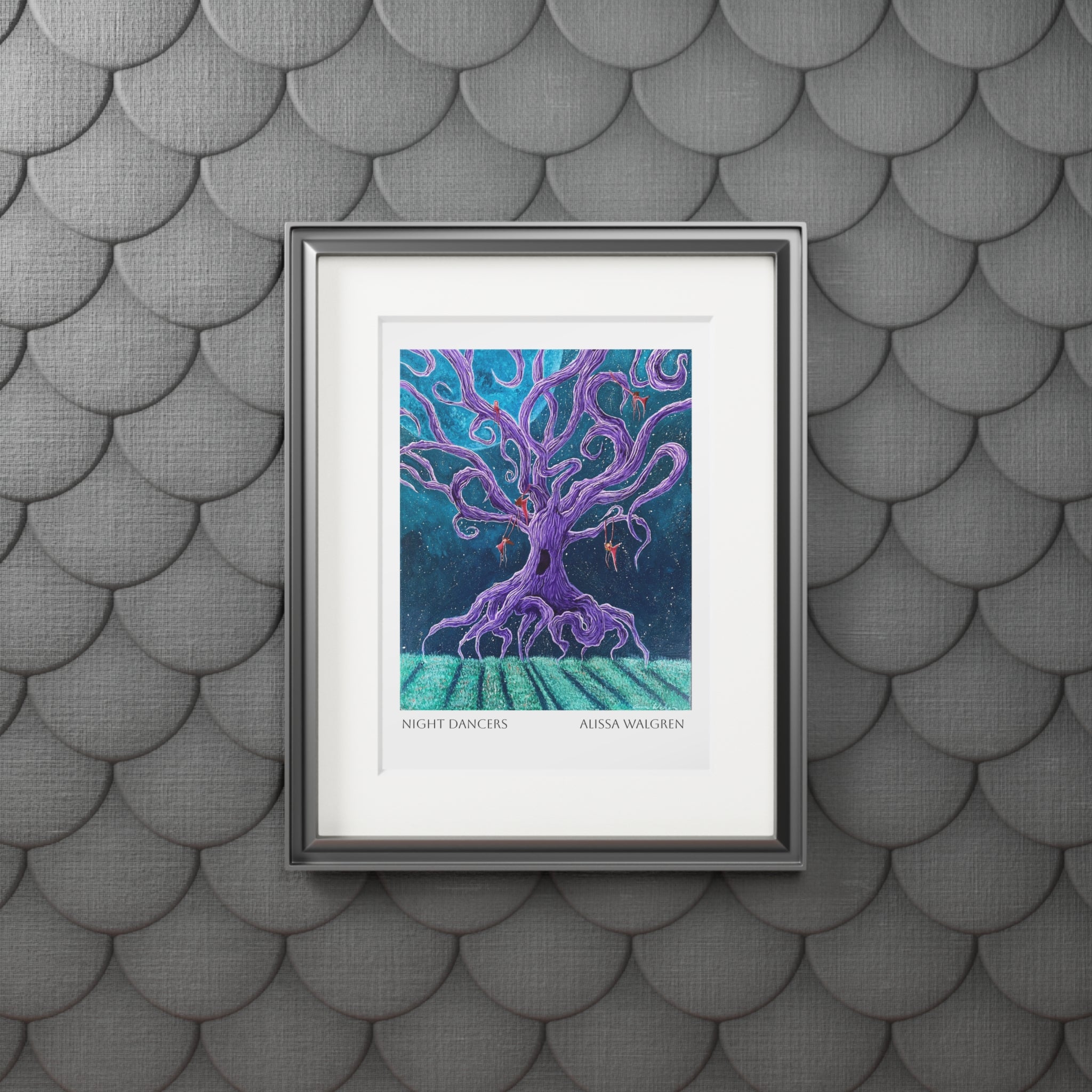 Night Dancers Art Print with Passepartout Frame — Alissa Walgren Fine Art