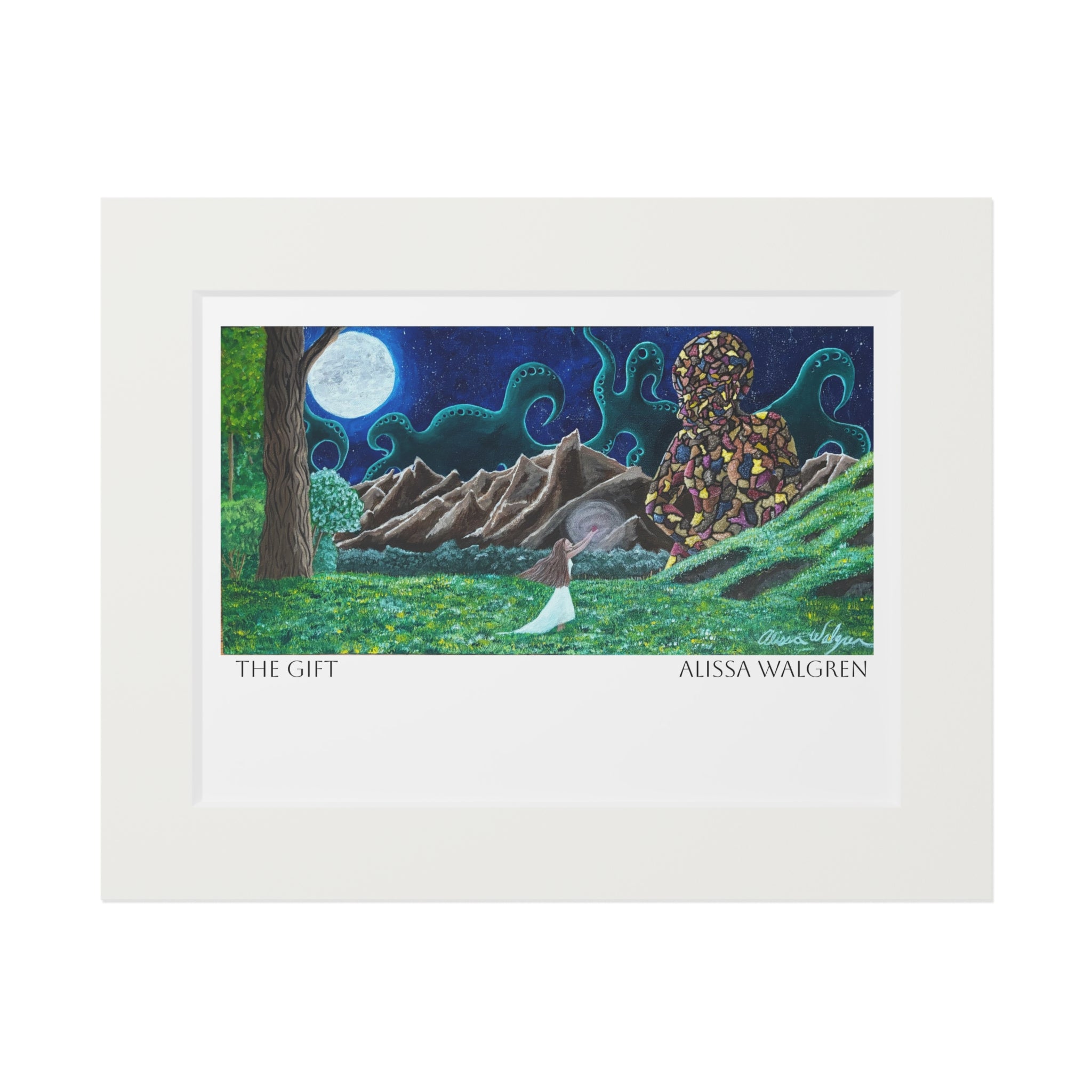 The Gift Fine Art Print — Passepartout Paper Frame