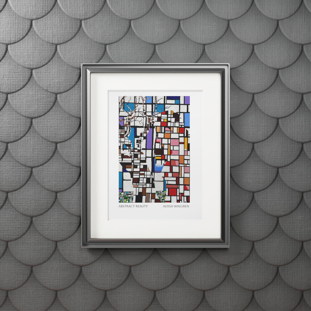 Abstract Reality Art Print with Passepartout Frame — Alissa Walgren Fine Art