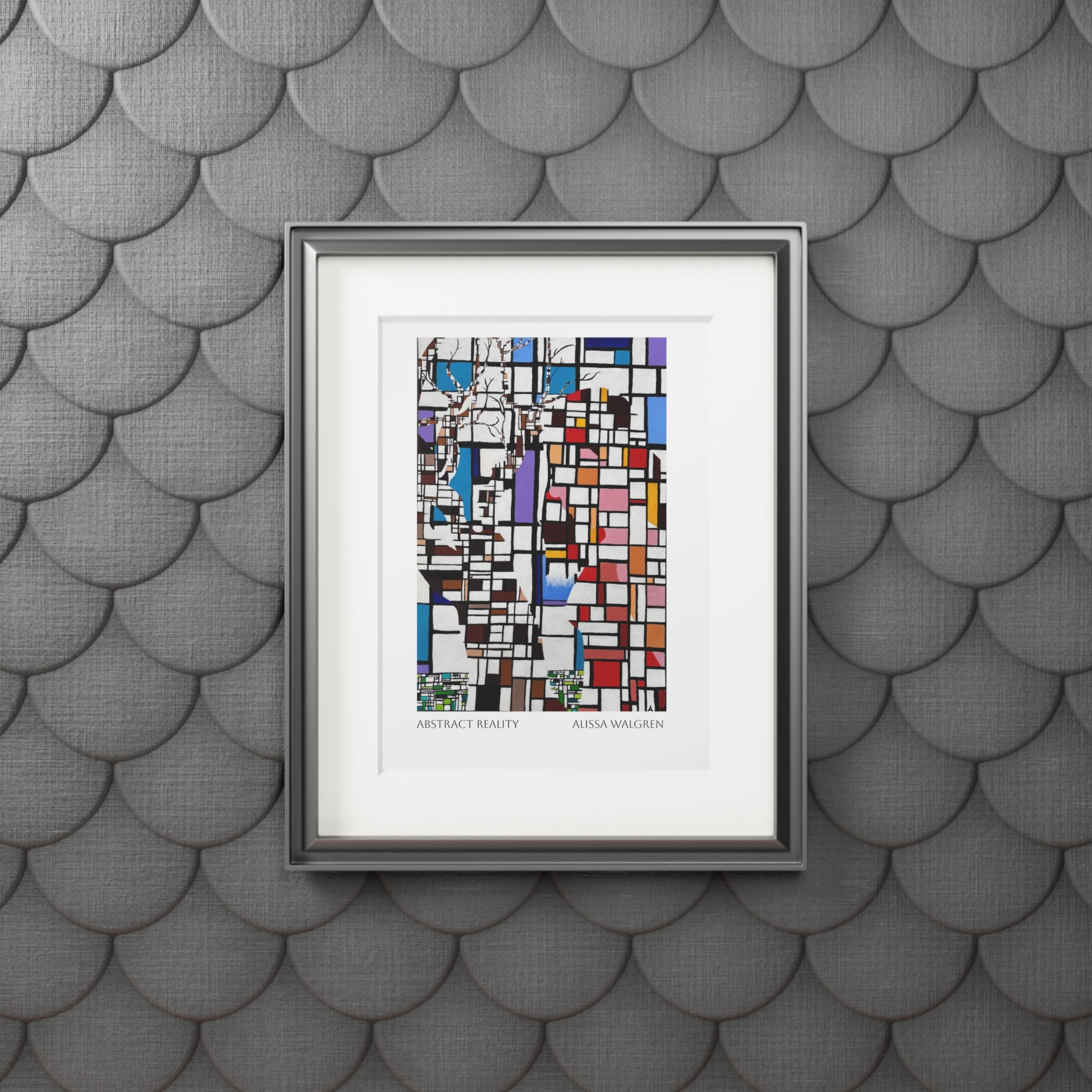 Abstract Reality Art Print with Passepartout Frame — Alissa Walgren Fine Art