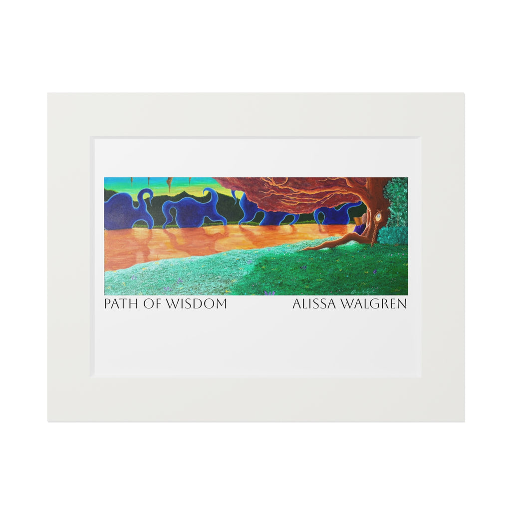 Path of Wisdom Art Print with Passepartout Frame — Alissa Walgren Fine Art