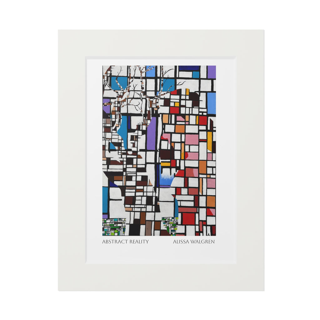 Abstract Reality Art Print with Passepartout Frame — Alissa Walgren Fine Art