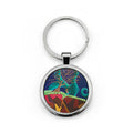 The Guardian Round Stainless Steel Keychain - Varient One