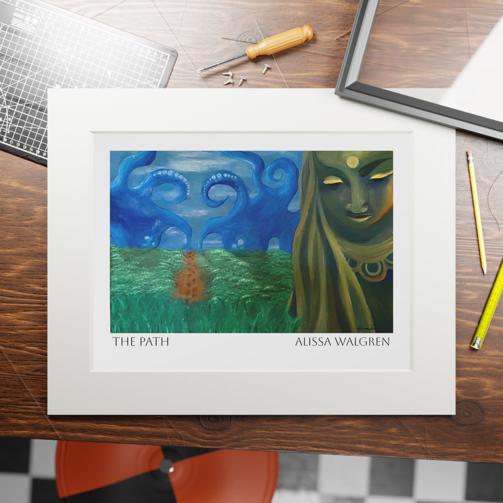 The Path Art Print with Passepartout Frame — Alissa Walgren Fine Art