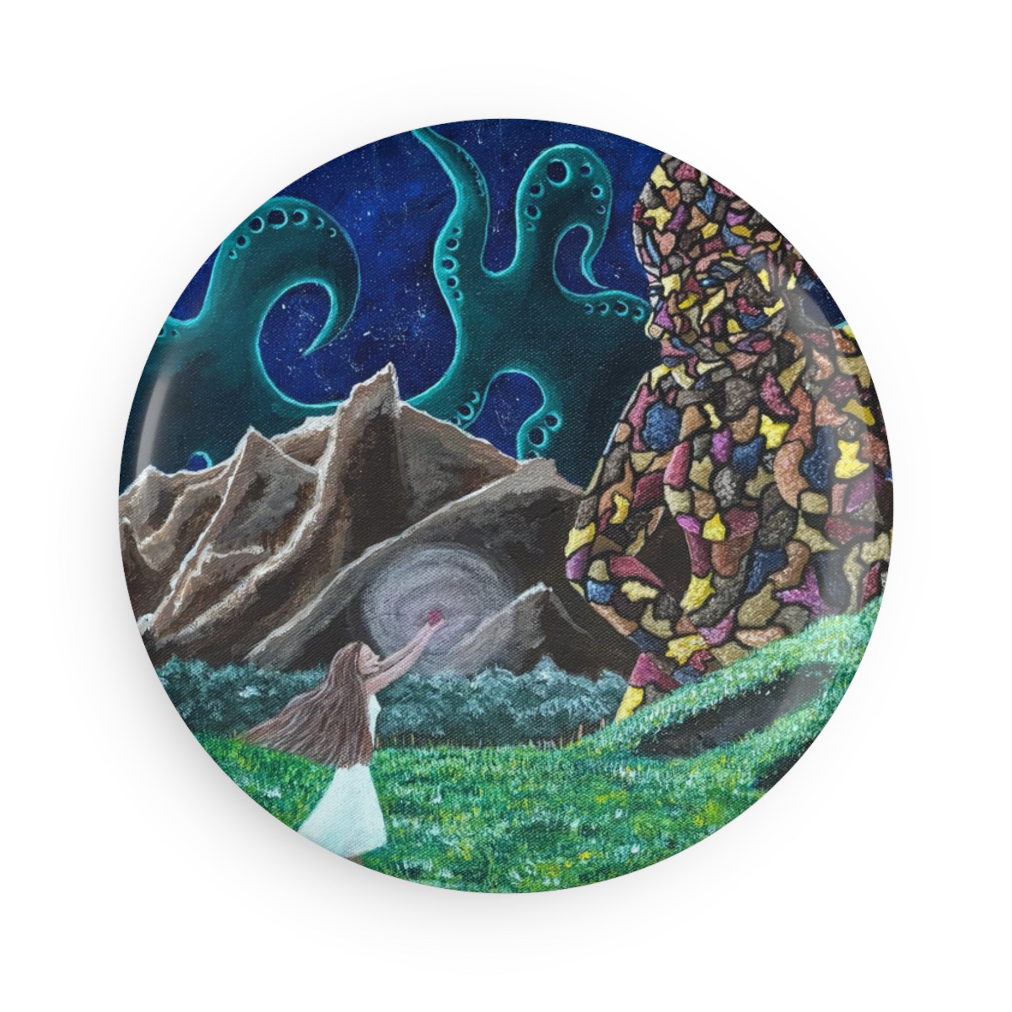 A Gift Button Magnet