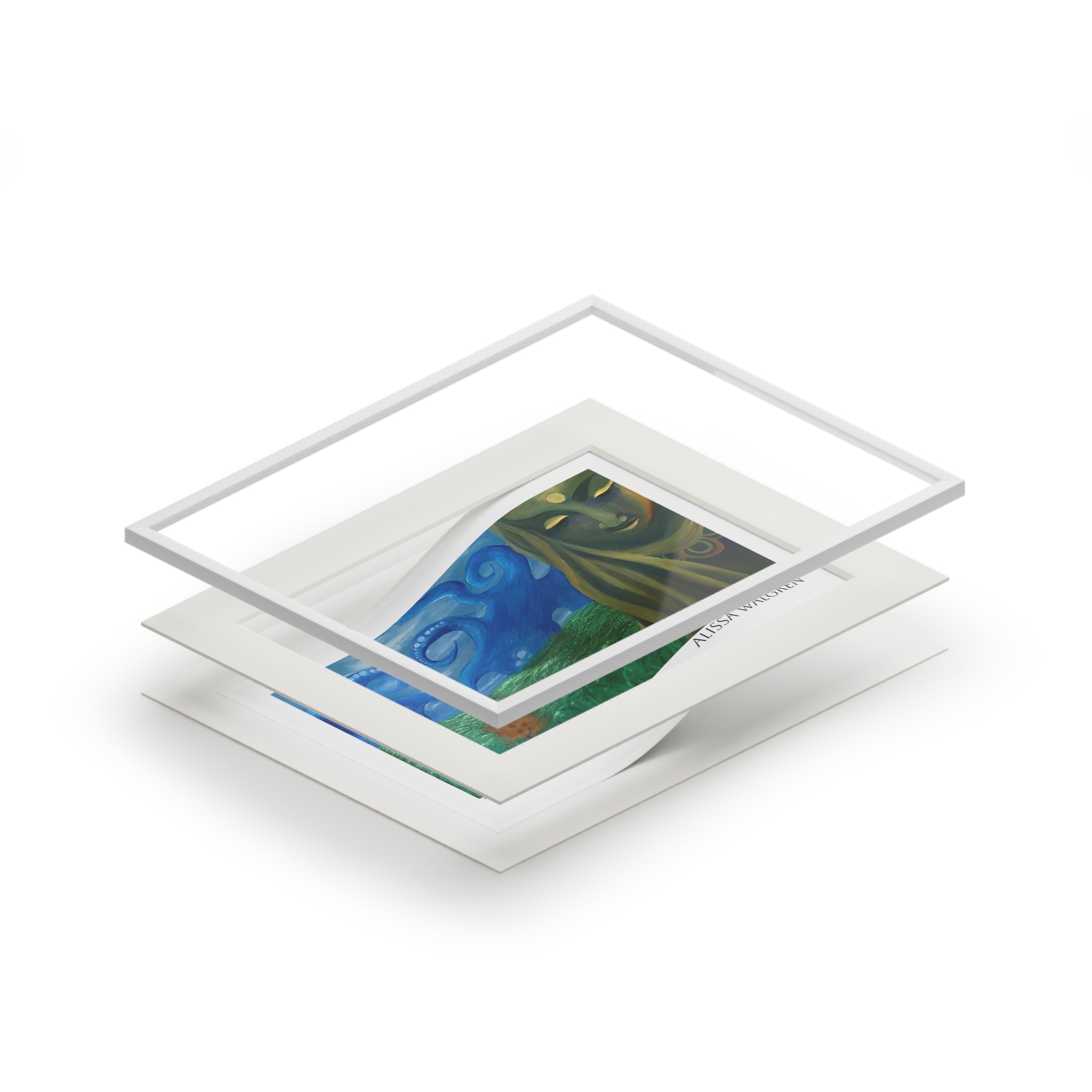 The Path Art Print with Passepartout Frame — Alissa Walgren Fine Art