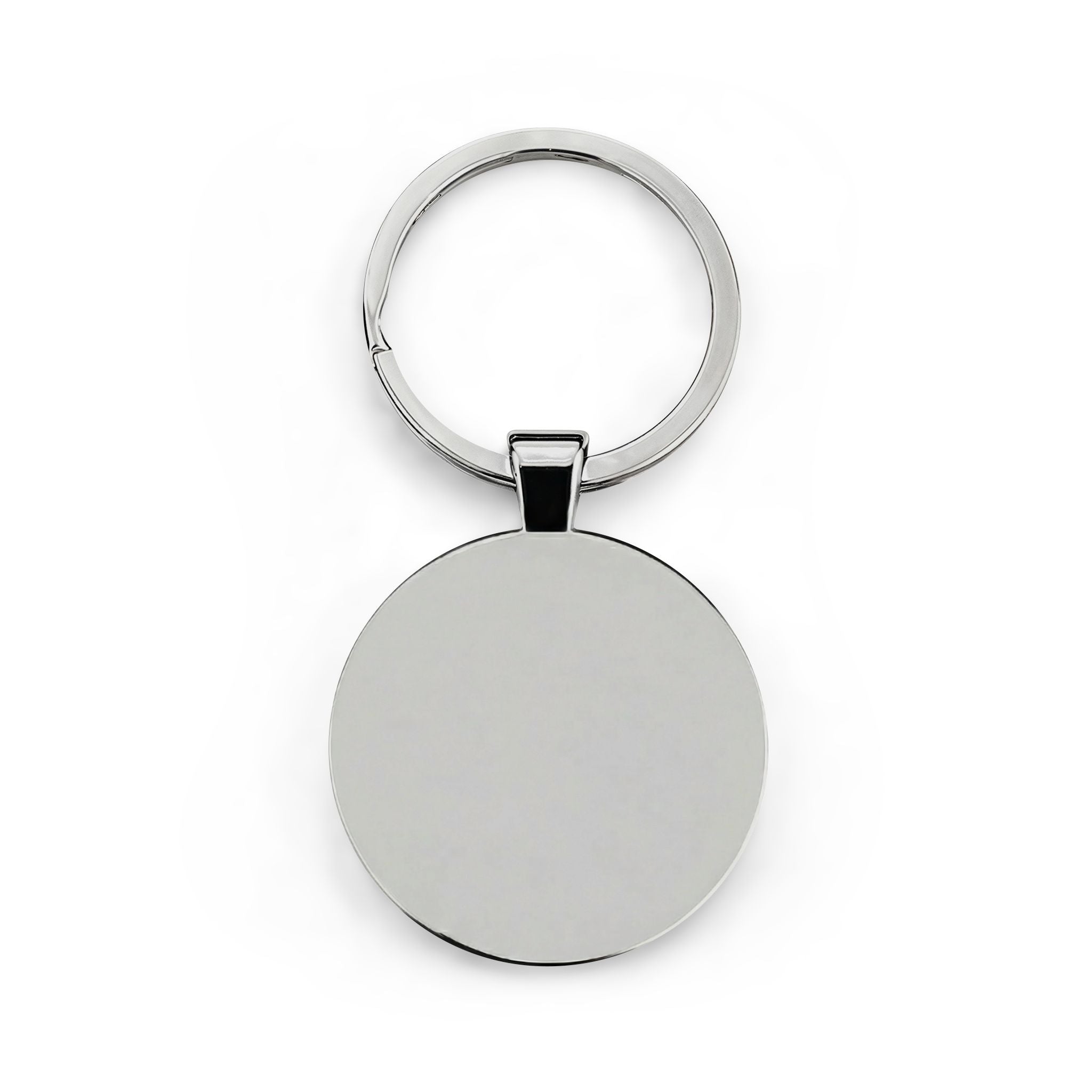 The Guardian Round Stainless Steel Keychain - Varient Two
