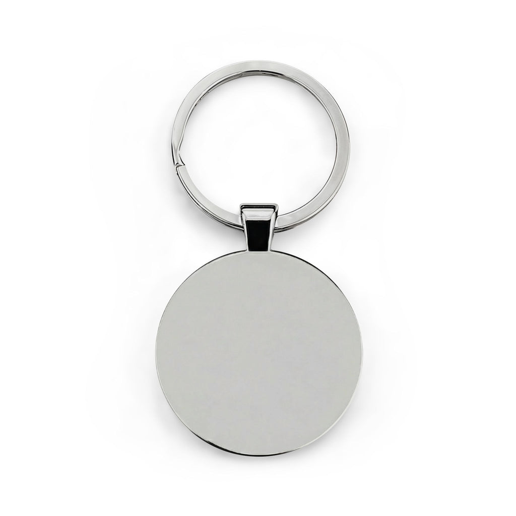 The Guardian Round Stainless Steel Keychain - Varient One