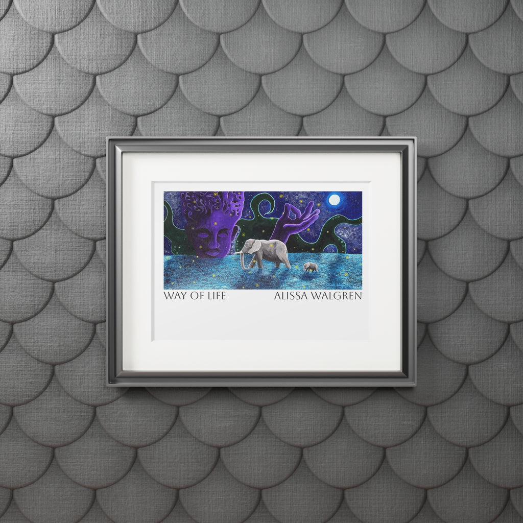 Way of Life Art Print with Passepartout Frame — Alissa Walgren Fine Art