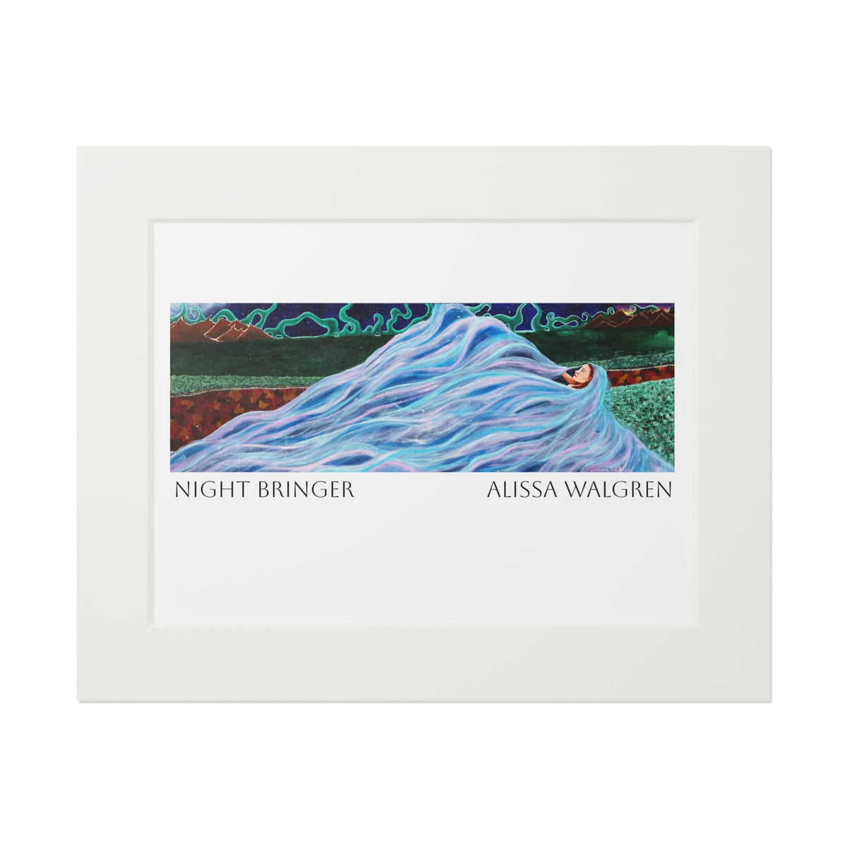 Night Bringer Art Print with Passepartout Frame — Alissa Walgren Fine Art