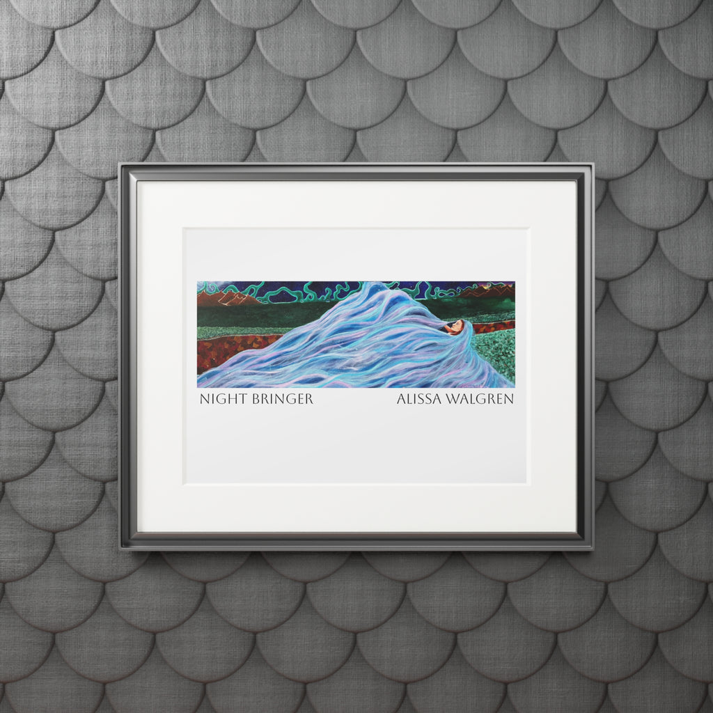 Night Bringer Art Print with Passepartout Frame — Alissa Walgren Fine Art