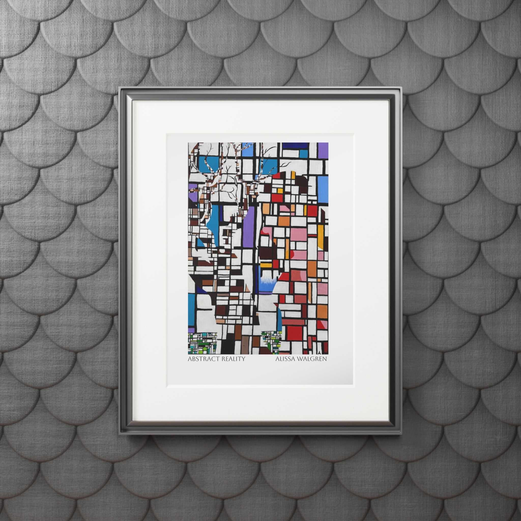 Abstract Reality Art Print with Passepartout Frame — Alissa Walgren Fine Art