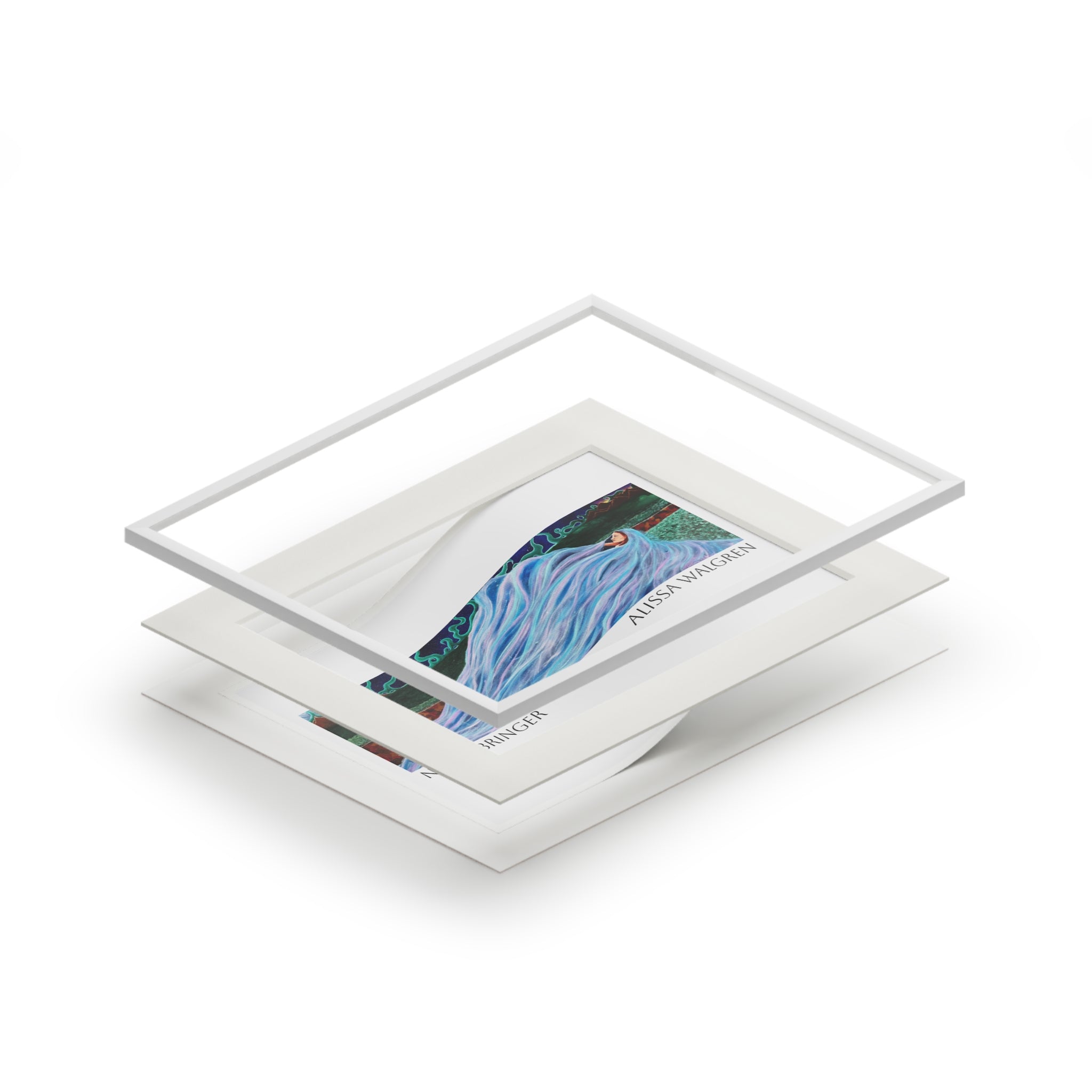 Night Bringer Art Print with Passepartout Frame — Alissa Walgren Fine Art