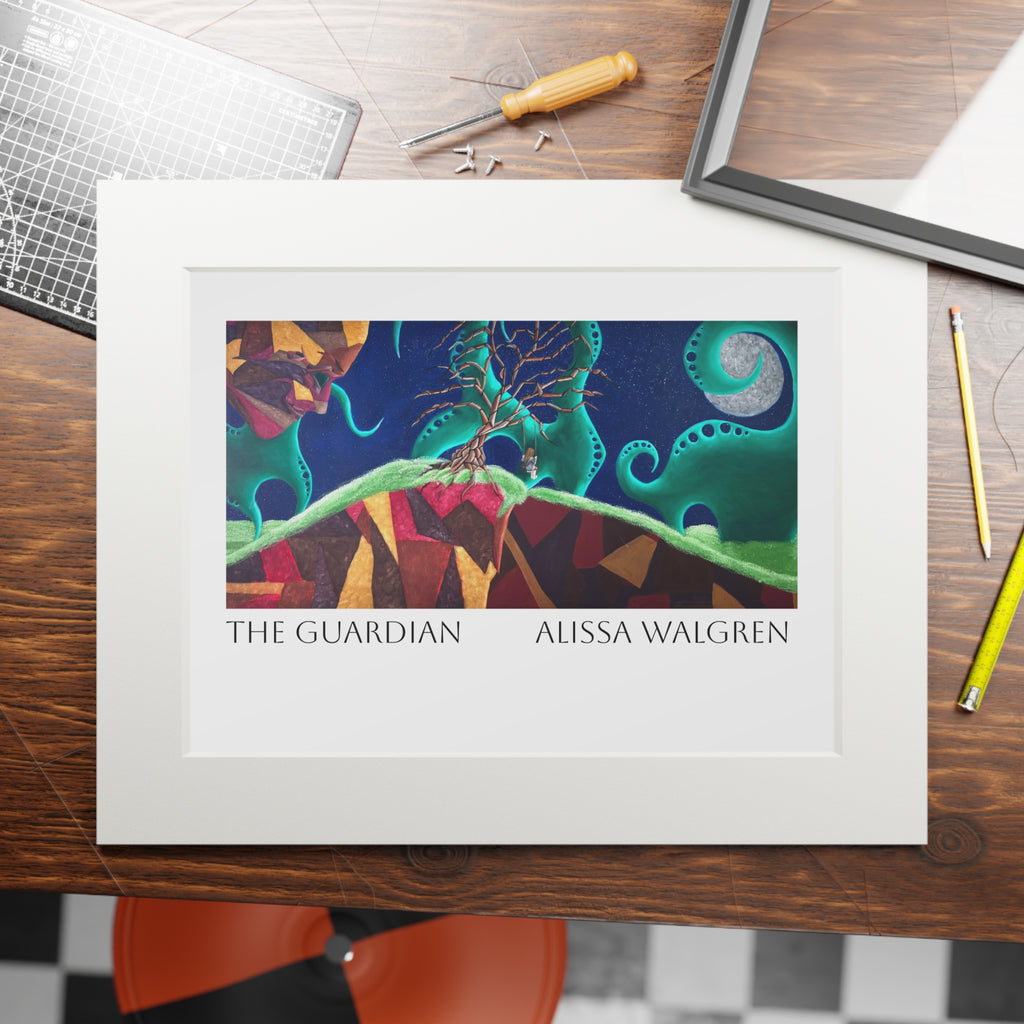 The Guardian Fine Art Print (Passepartout Paper Frame)