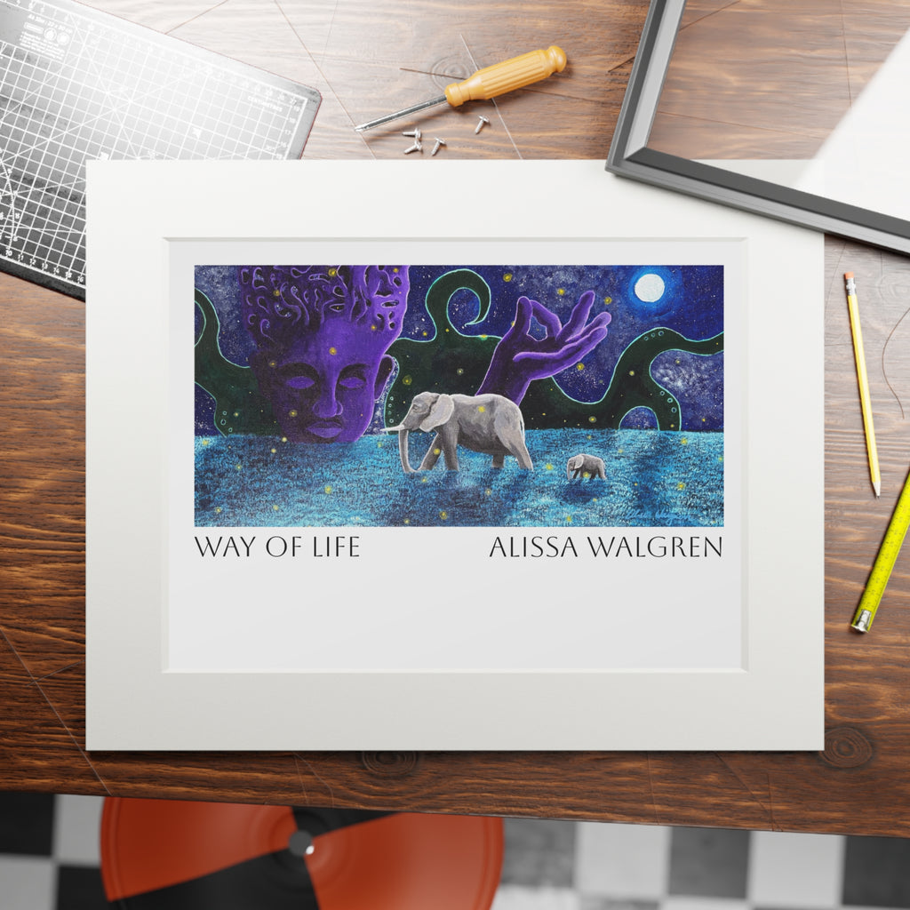 Way of Life Art Print with Passepartout Frame — Alissa Walgren Fine Art