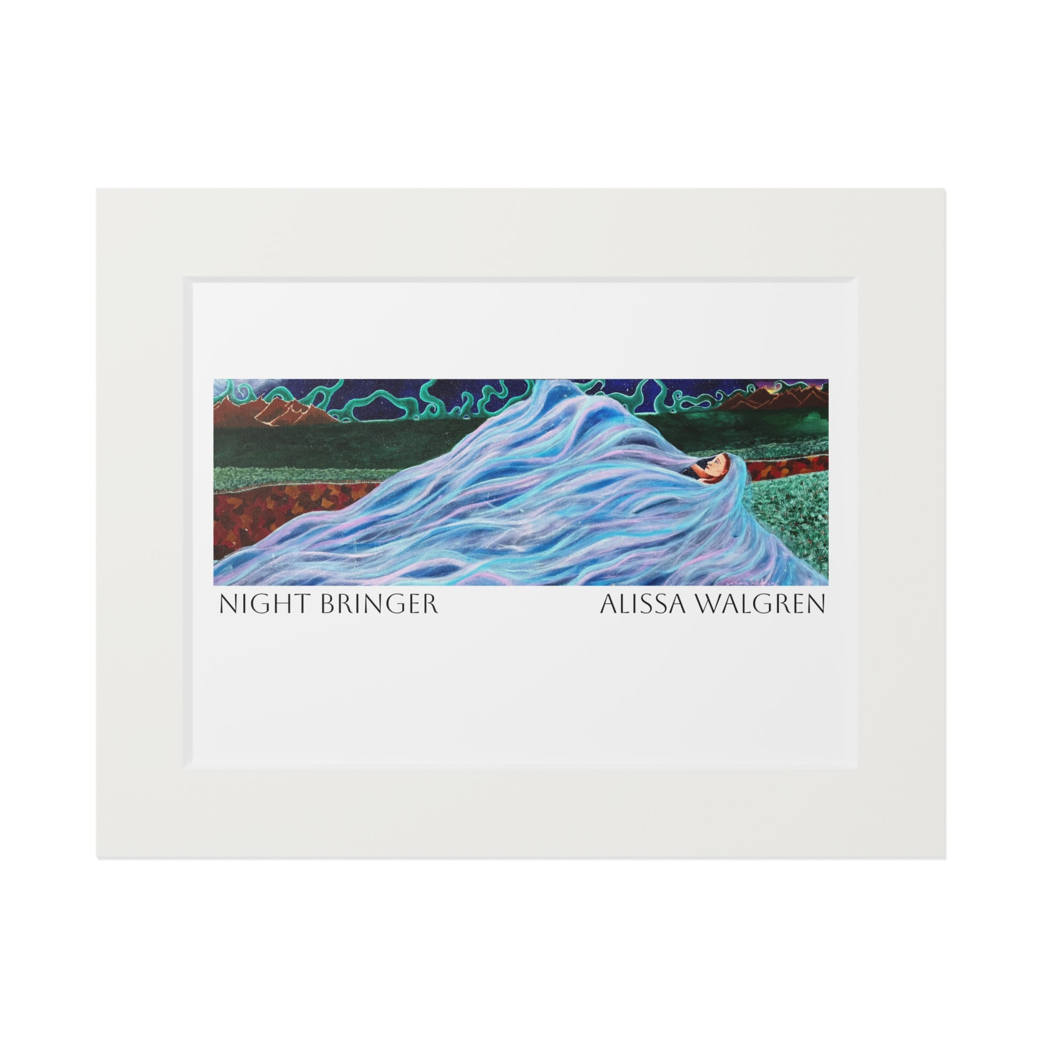 Night Bringer Art Print with Passepartout Frame — Alissa Walgren Fine Art