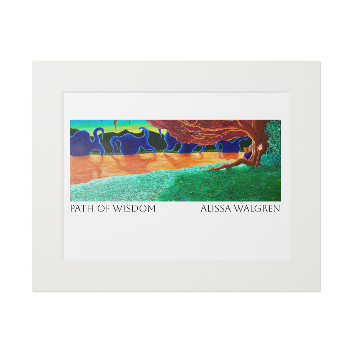 Path of Wisdom Art Print with Passepartout Frame — Alissa Walgren Fine Art