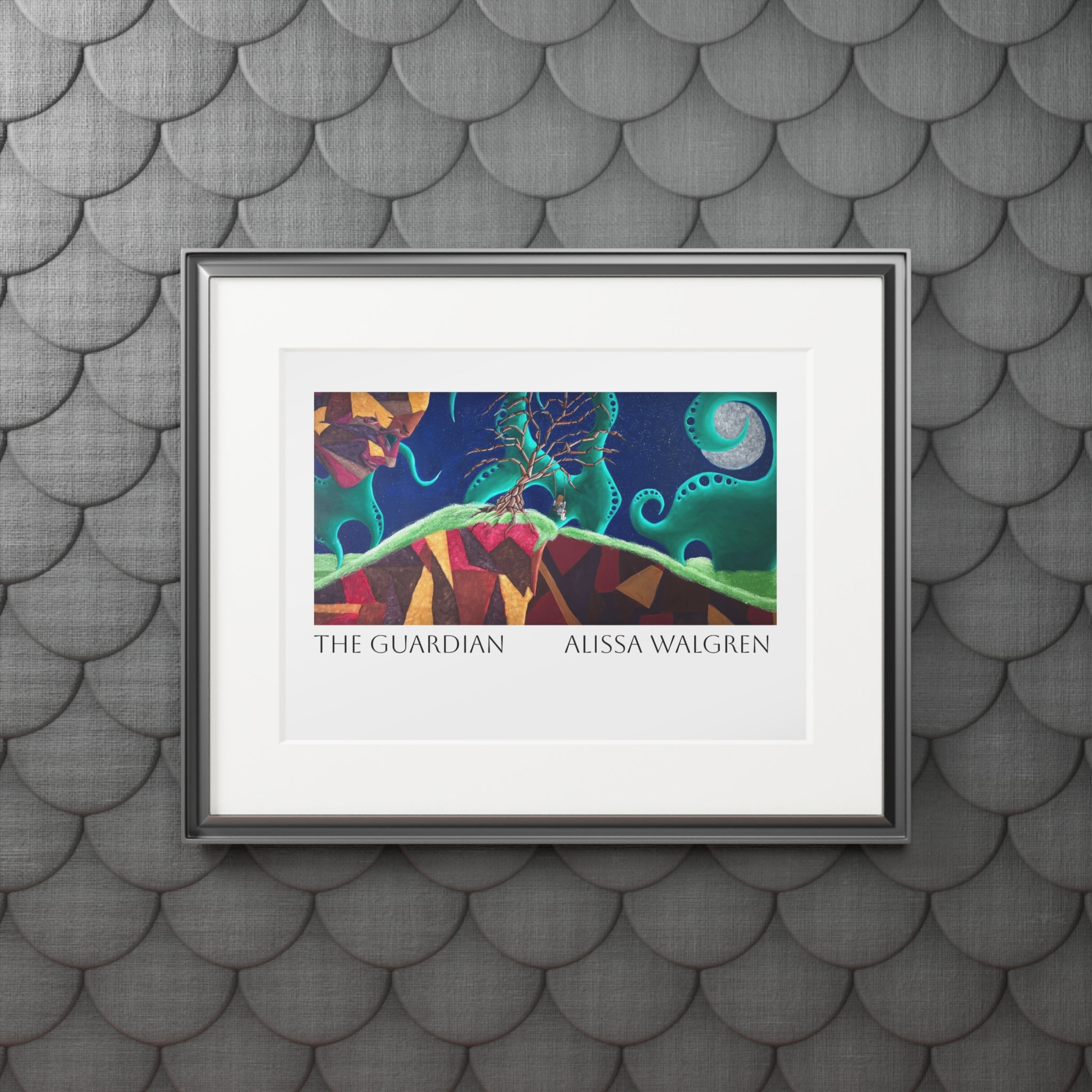 The Guardian Fine Art Print (Passepartout Paper Frame)