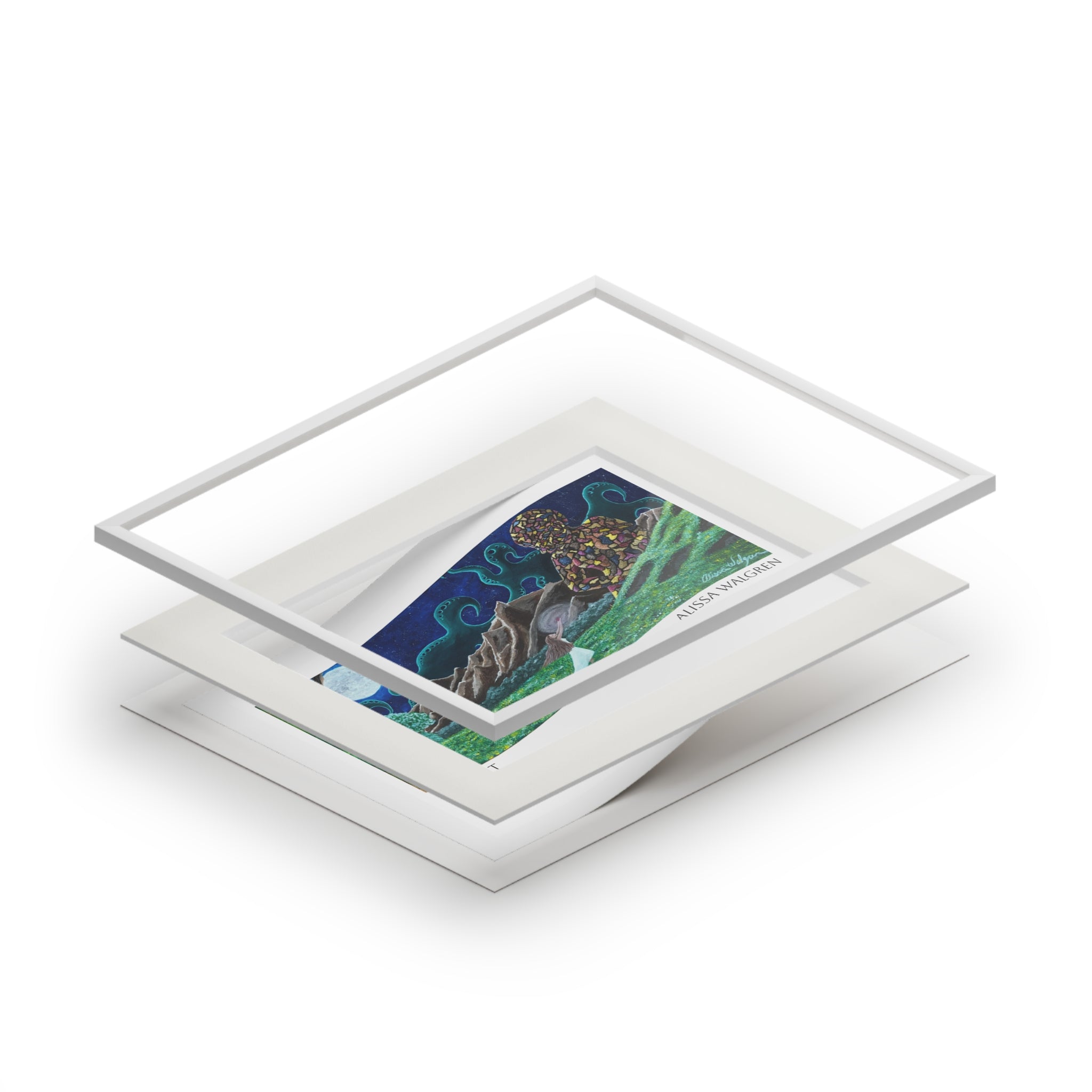 The Gift Fine Art Print — Passepartout Paper Frame