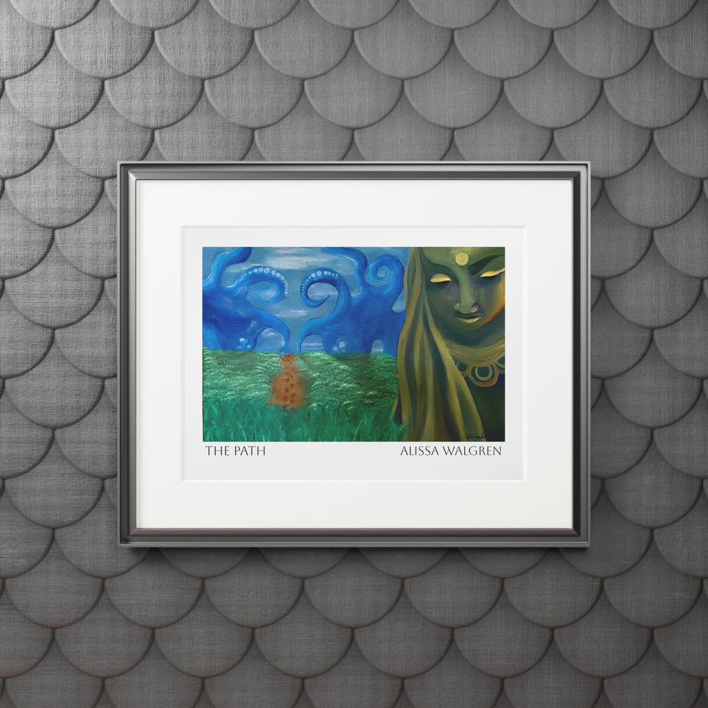 The Path Art Print with Passepartout Frame — Alissa Walgren Fine Art