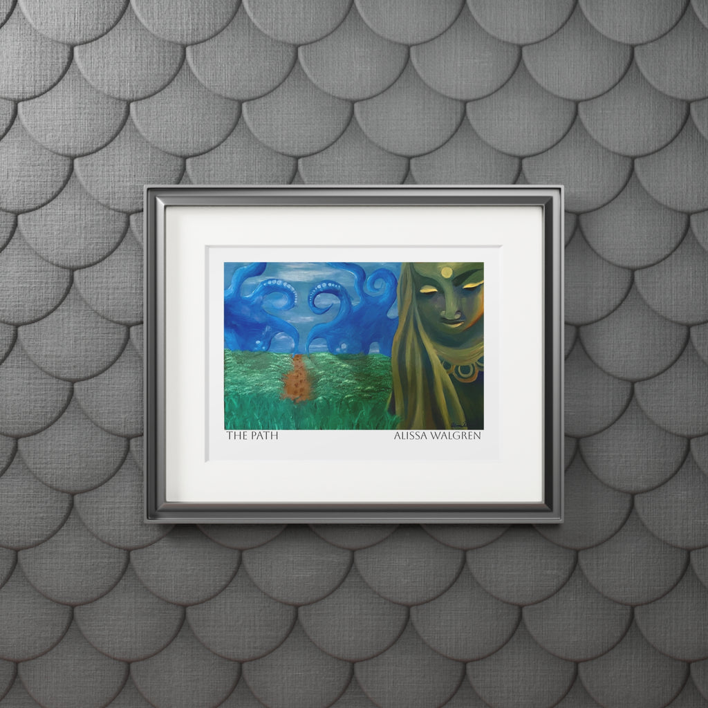The Path Art Print with Passepartout Frame — Alissa Walgren Fine Art
