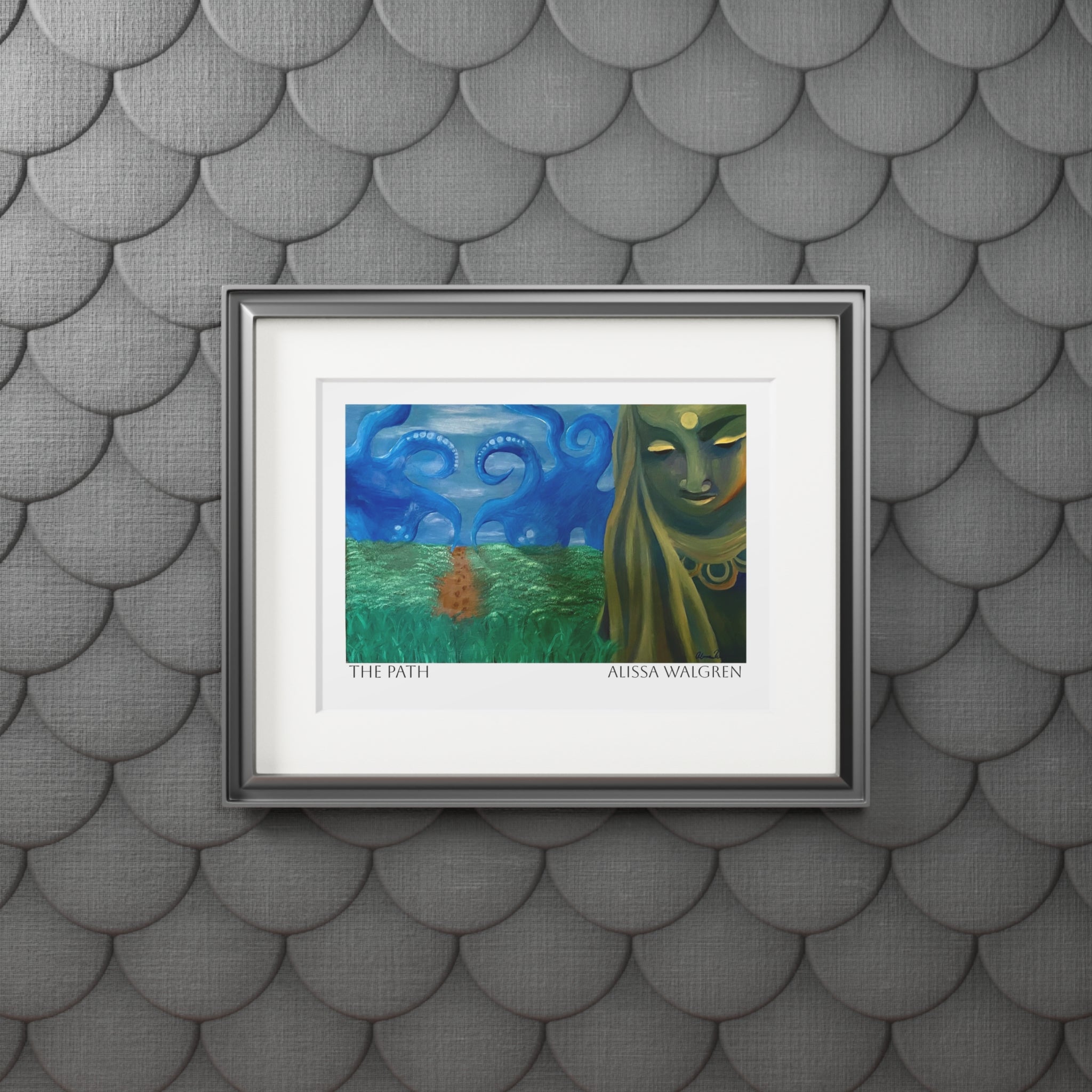 The Path Art Print with Passepartout Frame — Alissa Walgren Fine Art