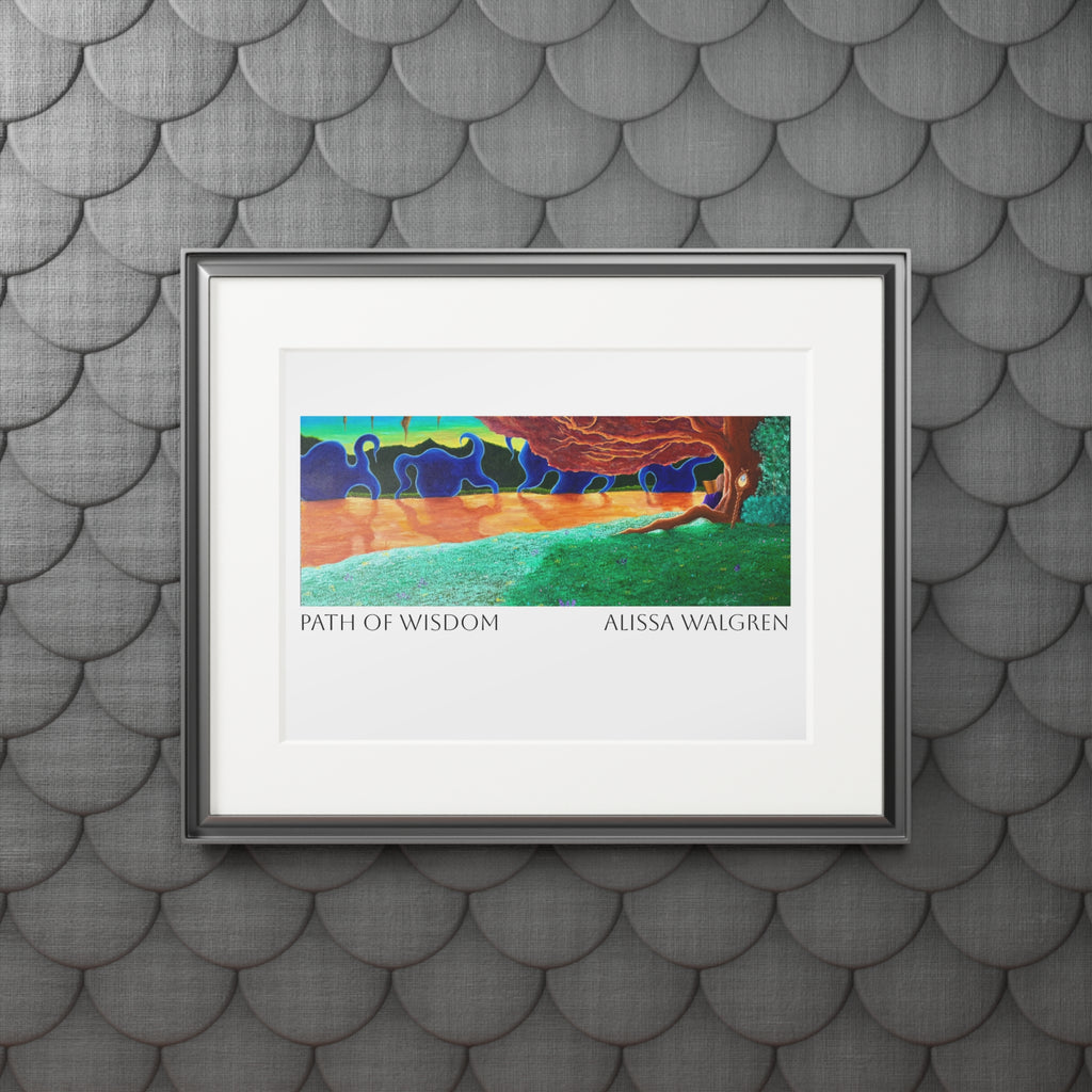 Path of Wisdom Art Print with Passepartout Frame — Alissa Walgren Fine Art