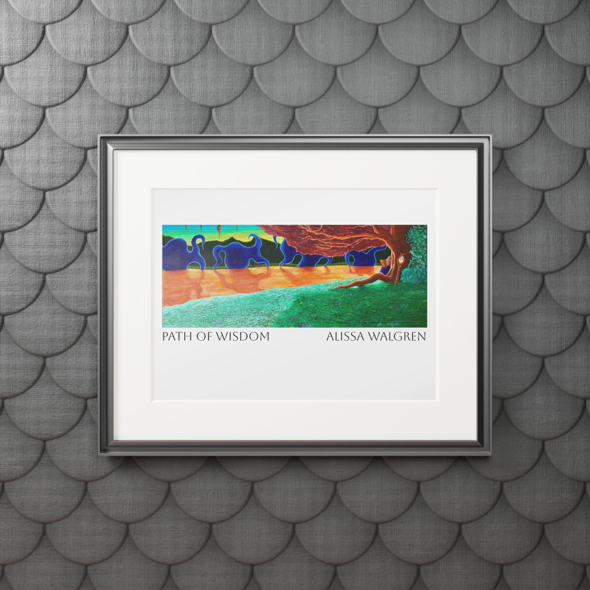 Path of Wisdom Art Print with Passepartout Frame — Alissa Walgren Fine Art