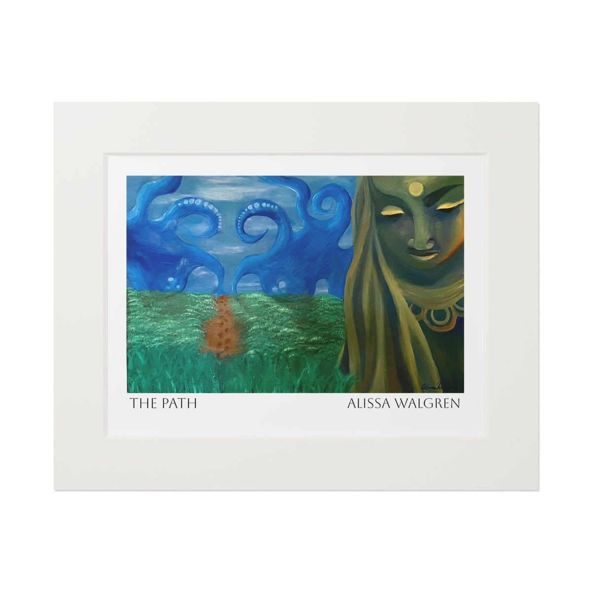 The Path Art Print with Passepartout Frame — Alissa Walgren Fine Art