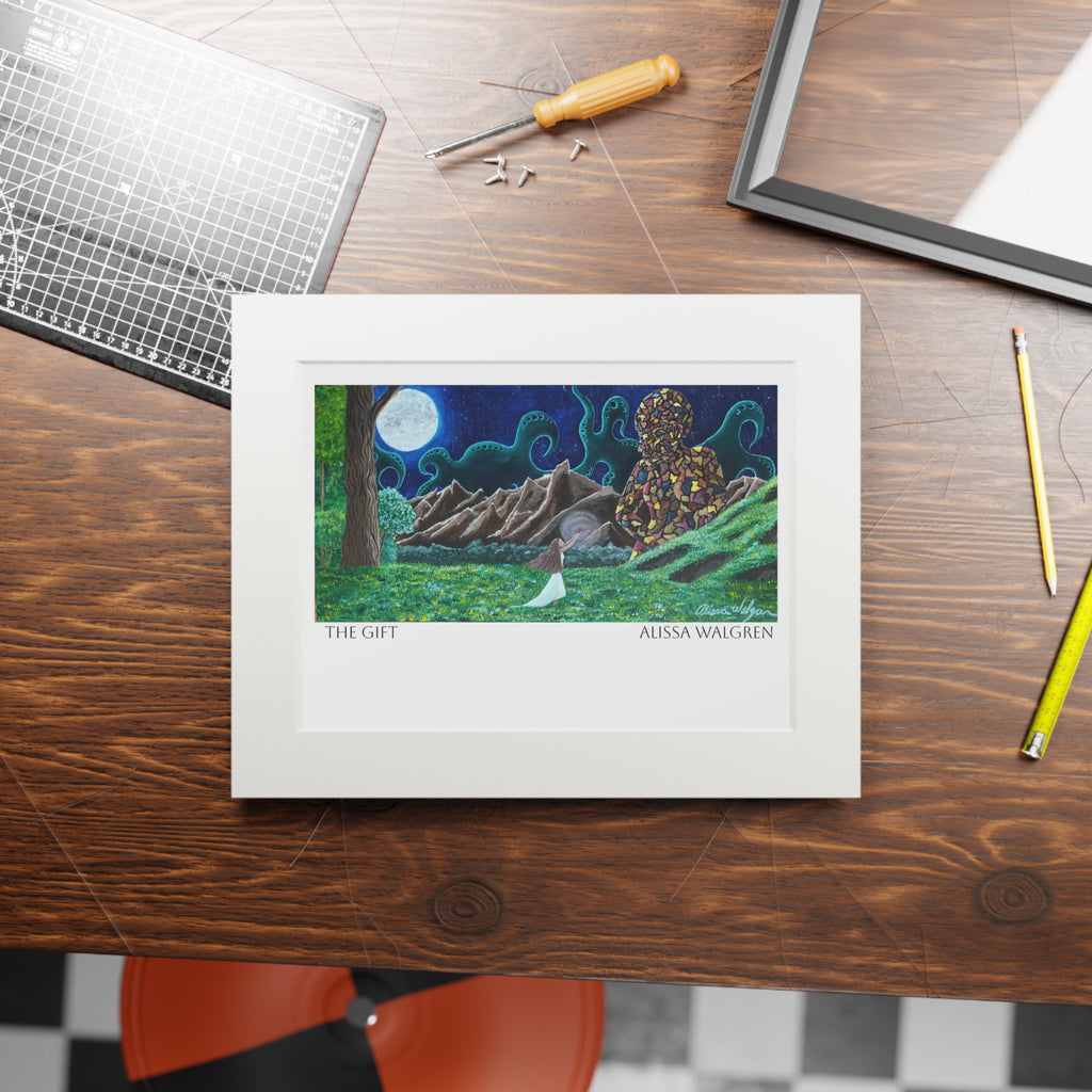 The Gift Fine Art Print — Passepartout Paper Frame
