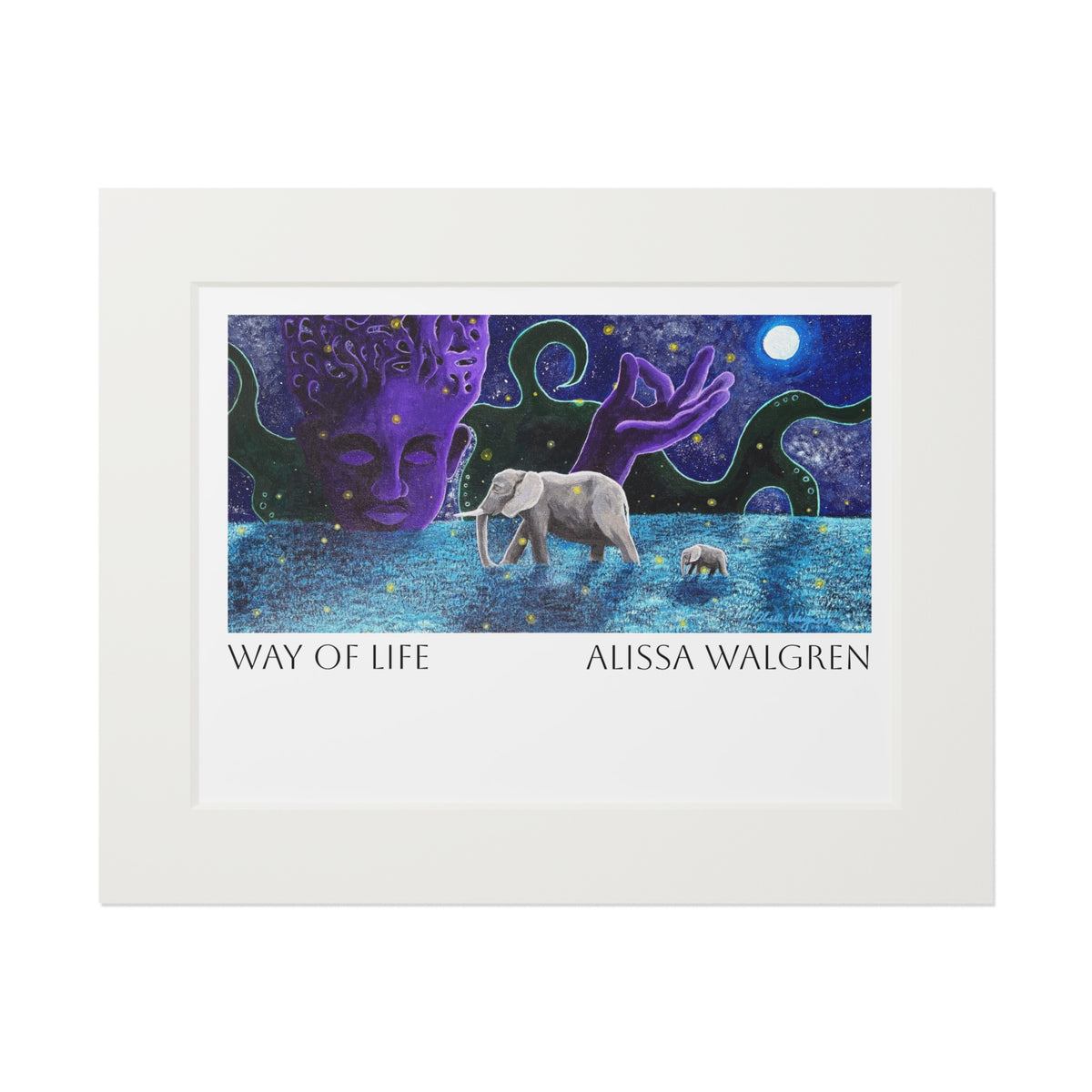 Way of Life Art Print with Passepartout Frame — Alissa Walgren Fine Art