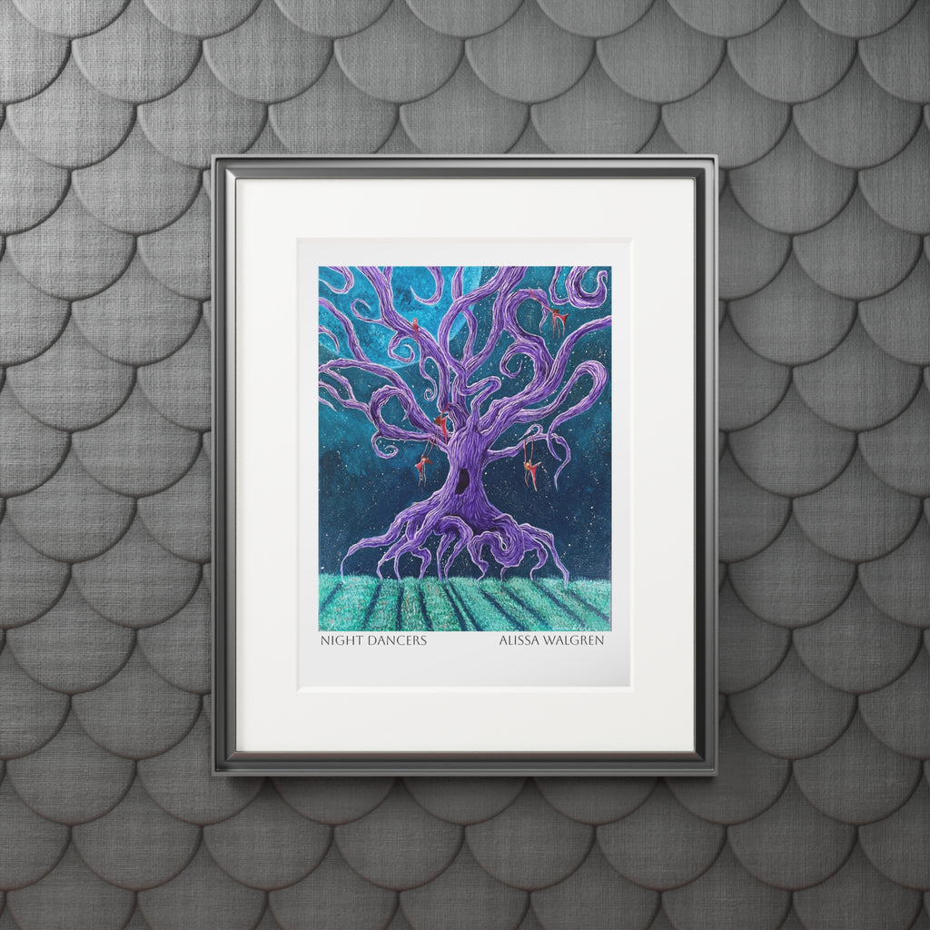 Night Dancers Art Print with Passepartout Frame — Alissa Walgren Fine Art
