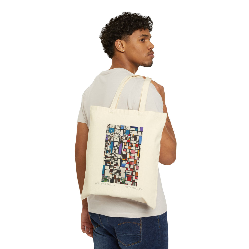 Abstract Reality Canvas Tote