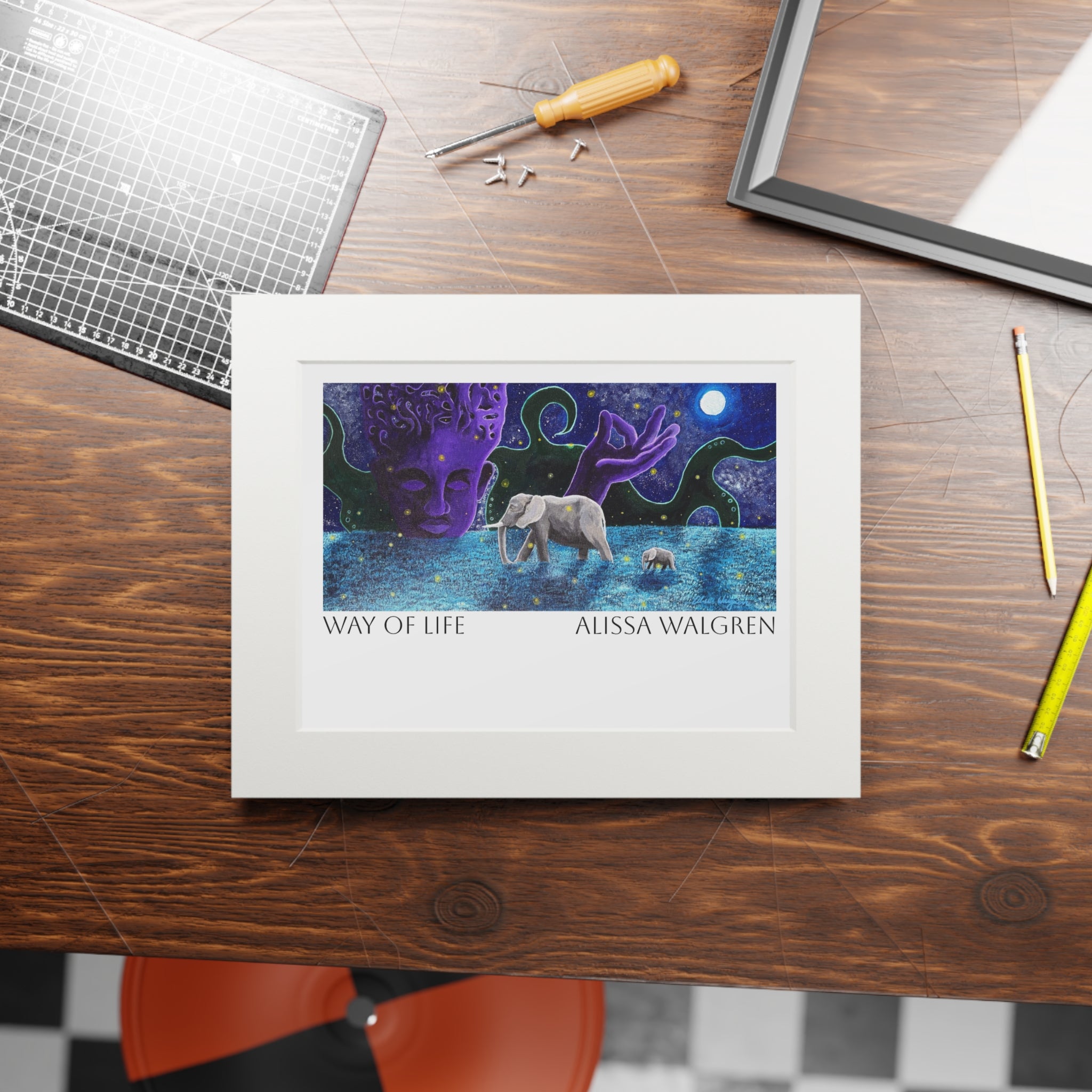 Way of Life Art Print with Passepartout Frame — Alissa Walgren Fine Art