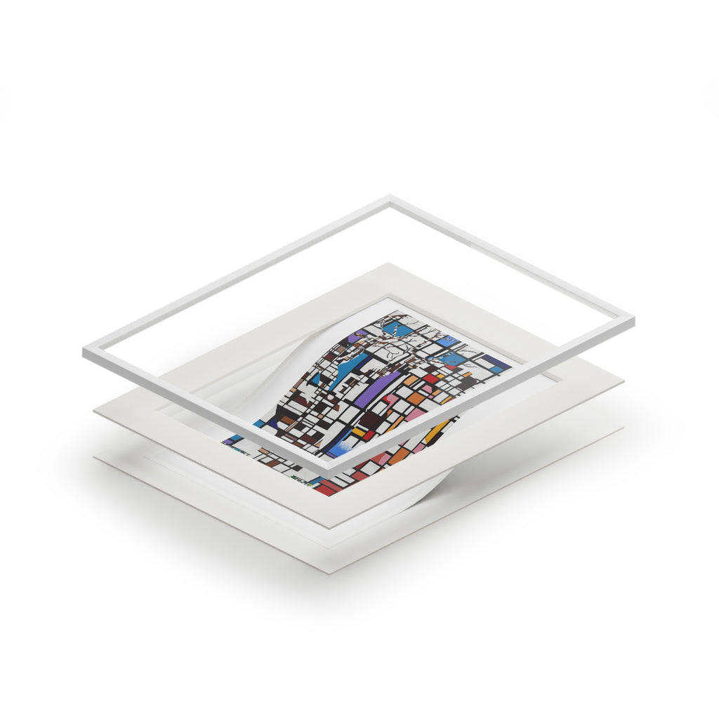 Abstract Reality Art Print with Passepartout Frame — Alissa Walgren Fine Art